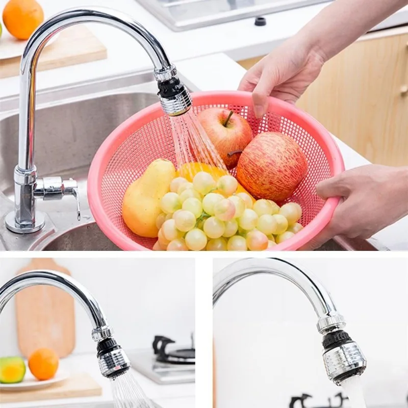 2Pcs Shower Tap Nozzle Diffuser Spray 360°Rotate Kitchen Faucet Aerator Water Saving Head Filter Nozzle Connector Bubbler