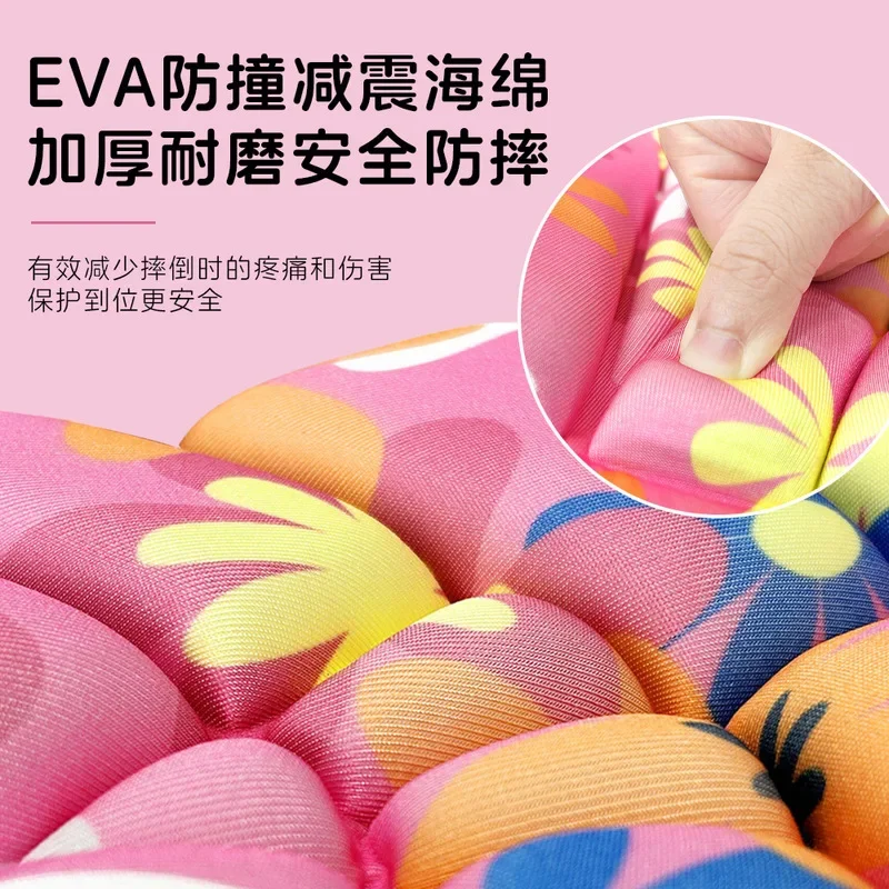 子供大人用eva厚手転倒防止ヒップ膝パッドセット-ローラースケート、アイススケート、スケートボード、スキー用安全保護ギア