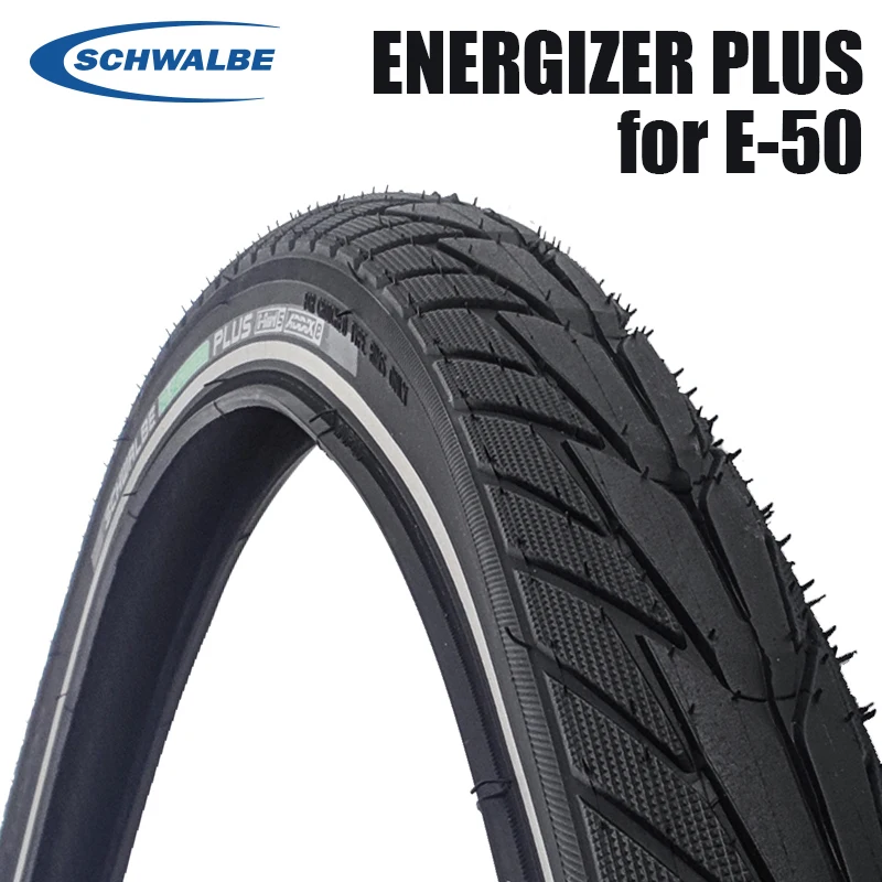 SCHWALBE ENERGIZER PLUS 27.5x2.00 50-584 700x38C 40-622 E-Bikes Tire Wired Black Reflex MTB Off-Road Bike Tires Reflective Line