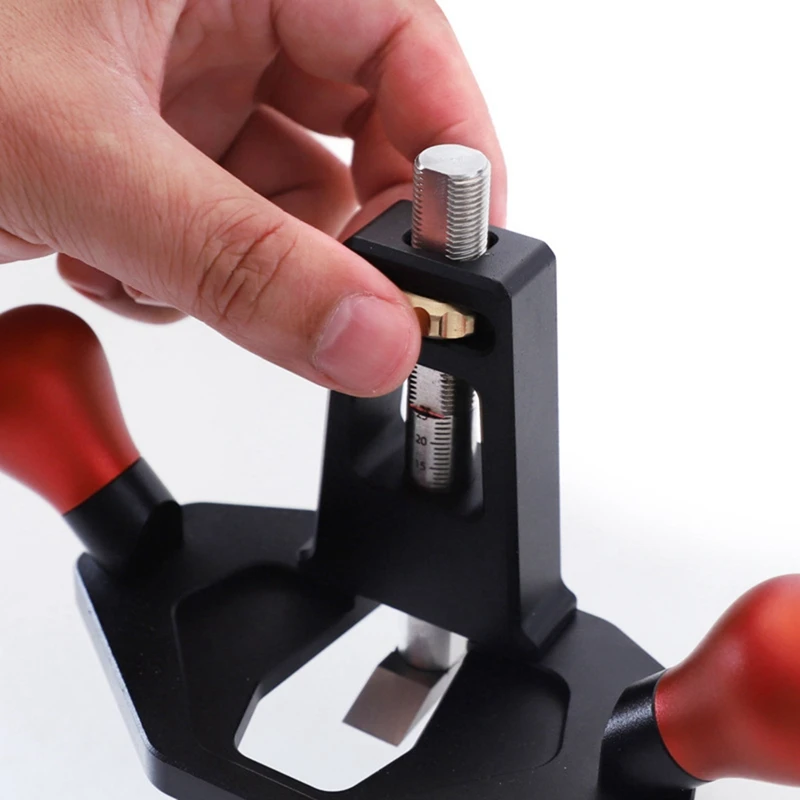 ABSJ-Router Plane Handheld Woodworking Tool Router Plane High Configuration Hand Router Plane With Depth Stop Black