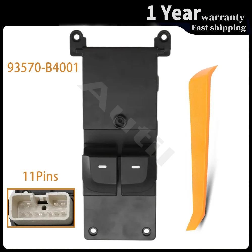 

93570-B4001 for Hyundai I10 2013 2014 2015 2016 2017 2018 2019 Front Left Side Power Window Switch Glass Lifter Control Button