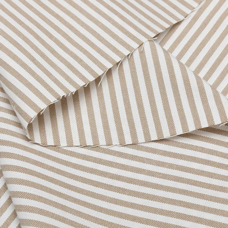 Thickened Cotton and Linen Fabric Striped Checkered Solid Color Sofa Fabric Tablecloth Curtains DIY Home Yarn Dyed Linen Fabric - Image 3