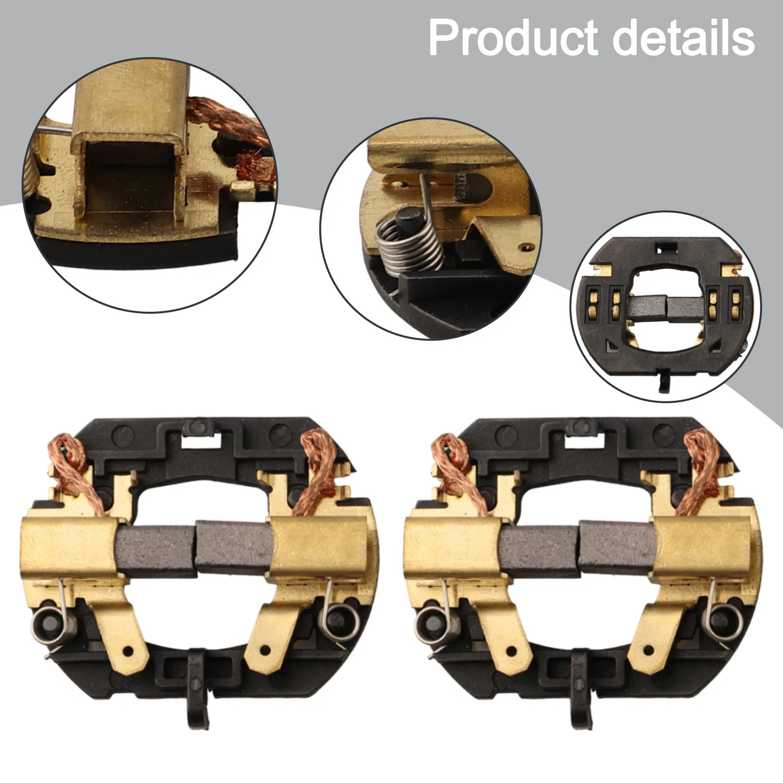 2 шт., держатель угольной щетки для аккумуляторной дрели с щетками для аккумуляторной дрели DCD730 DCD735 DCD780 DCD785, аксессуары для электроинструментов