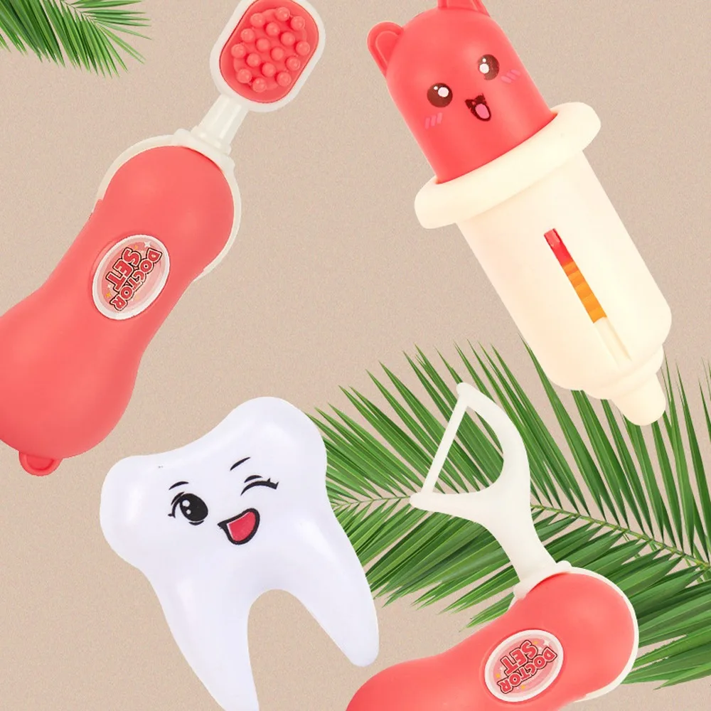 Gioco di ruolo Dottore dentale Giocattoli Spazzolino da denti Fai finta di giocare Simulazione Dentista Set Interazione dell'educazione precoce