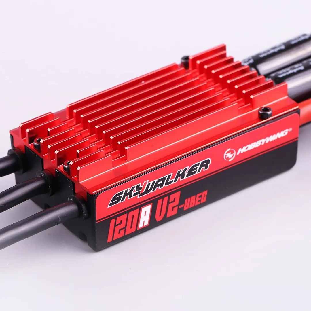 SkyWalker 120A V2 UBEC Brushless ESC con regolazione elettrica di backpropulsione per modelli di aerei