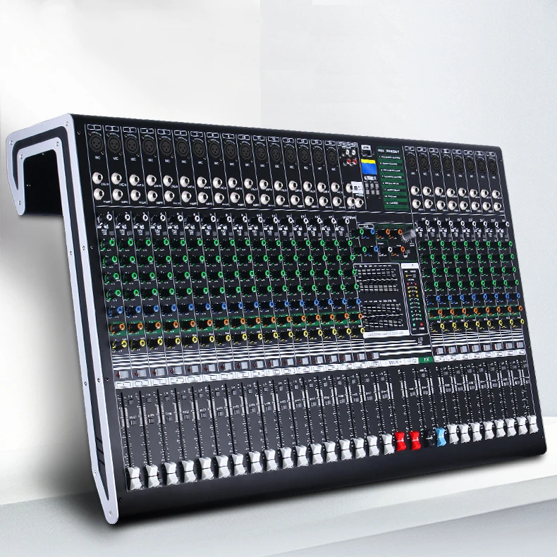 26 Channel Mixer Pro Audio Console + 48v Phantom Power 16 DSP Effects Bluetooth