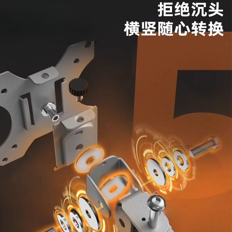 Support de moniteur d'ordinateur, rotation du support de rehaussement de bureau, base de suspension