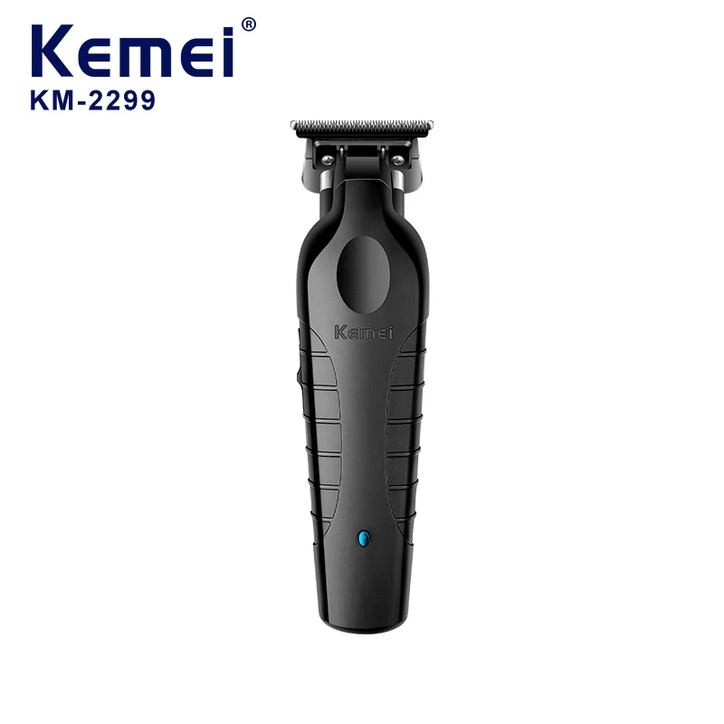 Kemei Men\'s Cordless Hair Clipper USB Rechargeable Electric Hair Clipper Zero Gap Trimmer Electric Hair Cutting Machine KM-2299