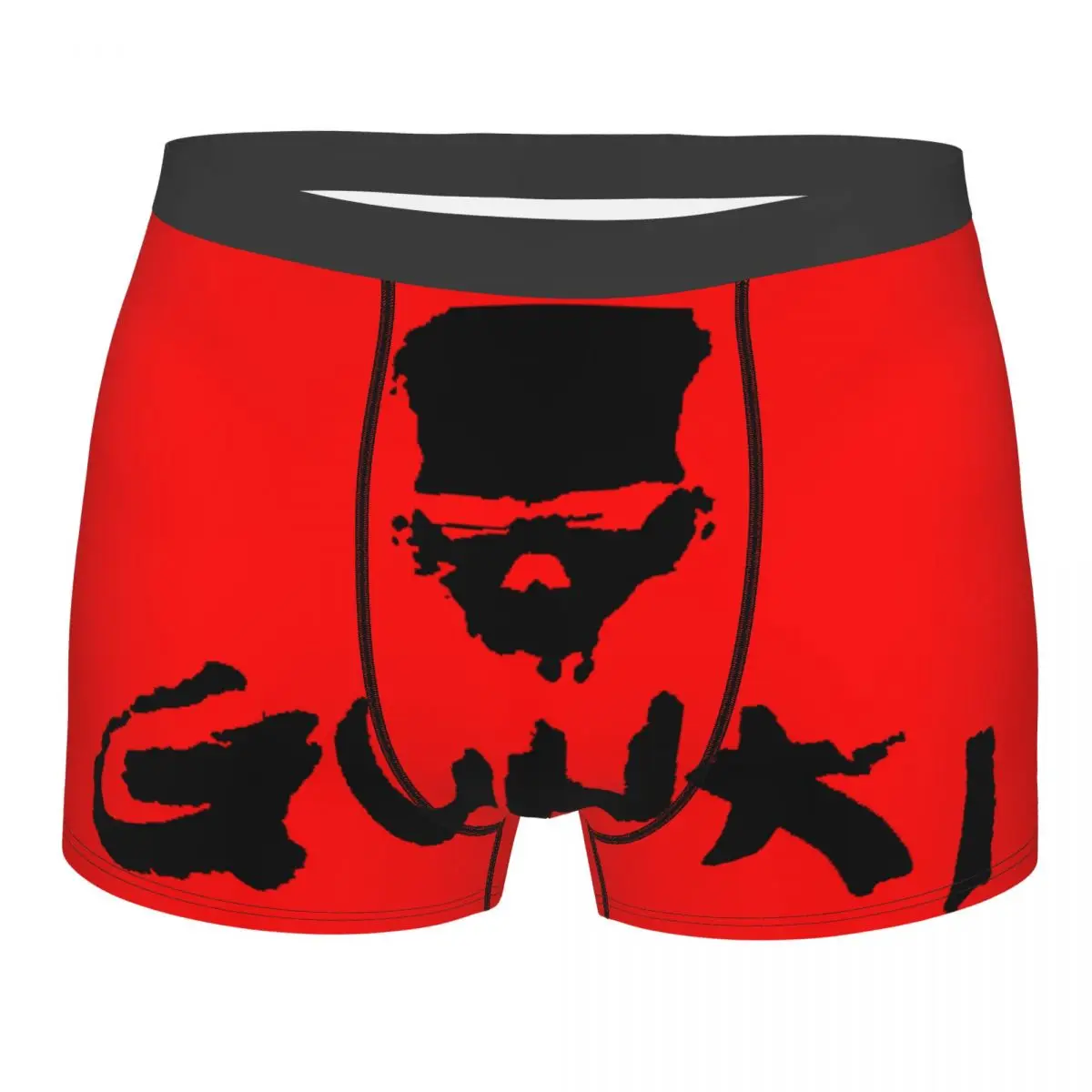 Novelty Gunkis Fish Boxers Shorts Panties Male Underpants Stretch Fishing Rod Briefs Underwear