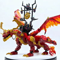 Compatible MOC Sets Ninja Series Building Blocks Source Fire Dragon Children's Toys Assembling Gift 71822