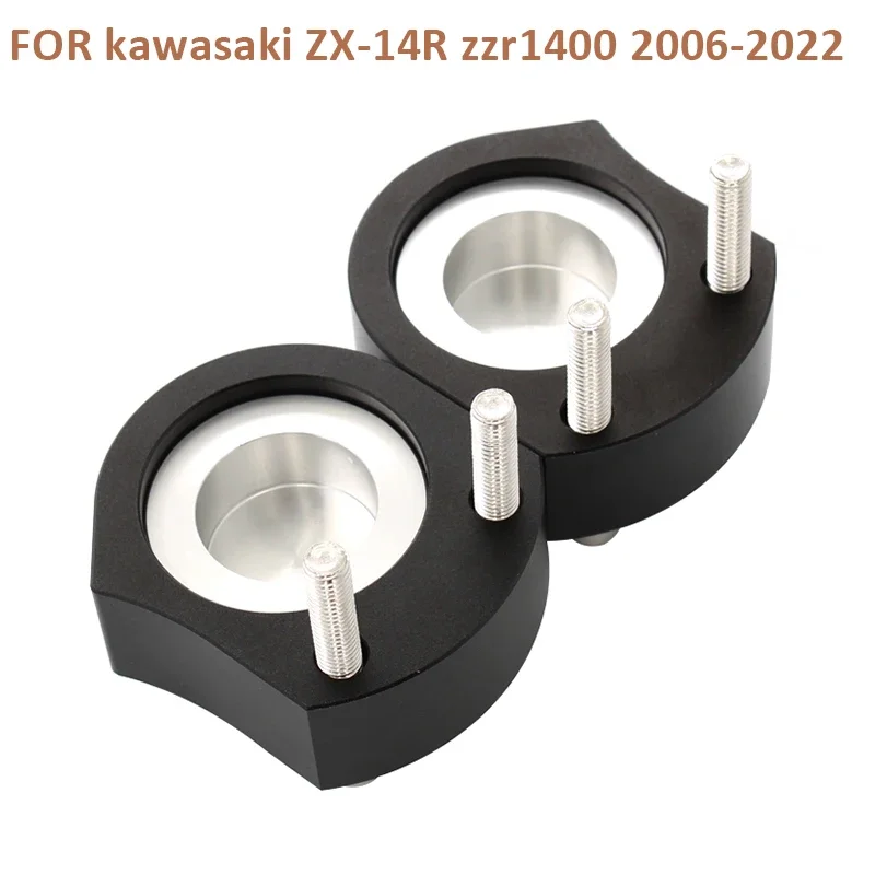 For kawasaki ZX-14R ZX14R ZX 14R ZZR1400 ZZR 1400 2006-2022 2PCS Handle Bar Riser Mount Clamp Adapter Motorcycle Accessories