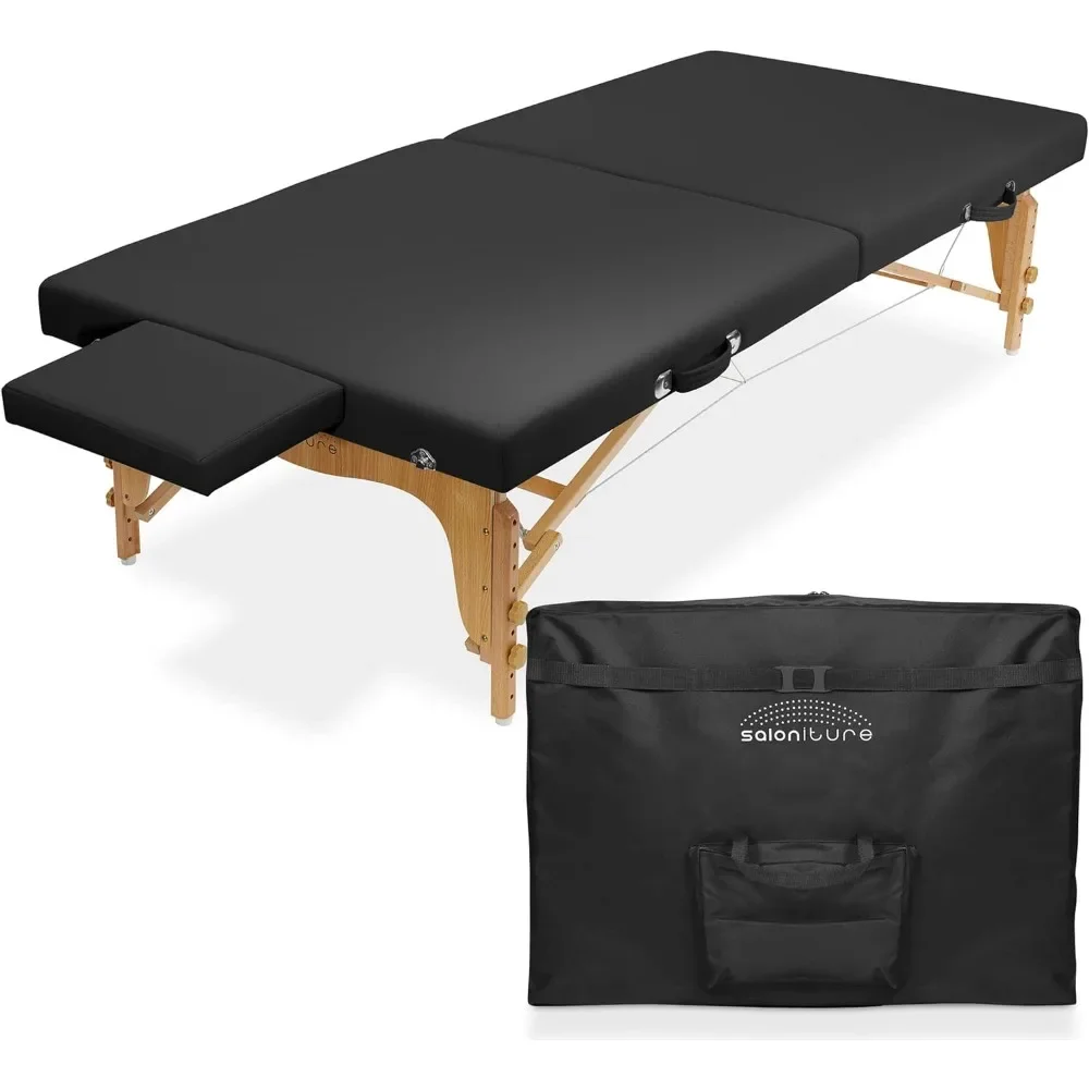 

2024 NewSaloniture Portable Physical Therapy Massage Table - Low to Ground Stretching Treatment Mat Platform