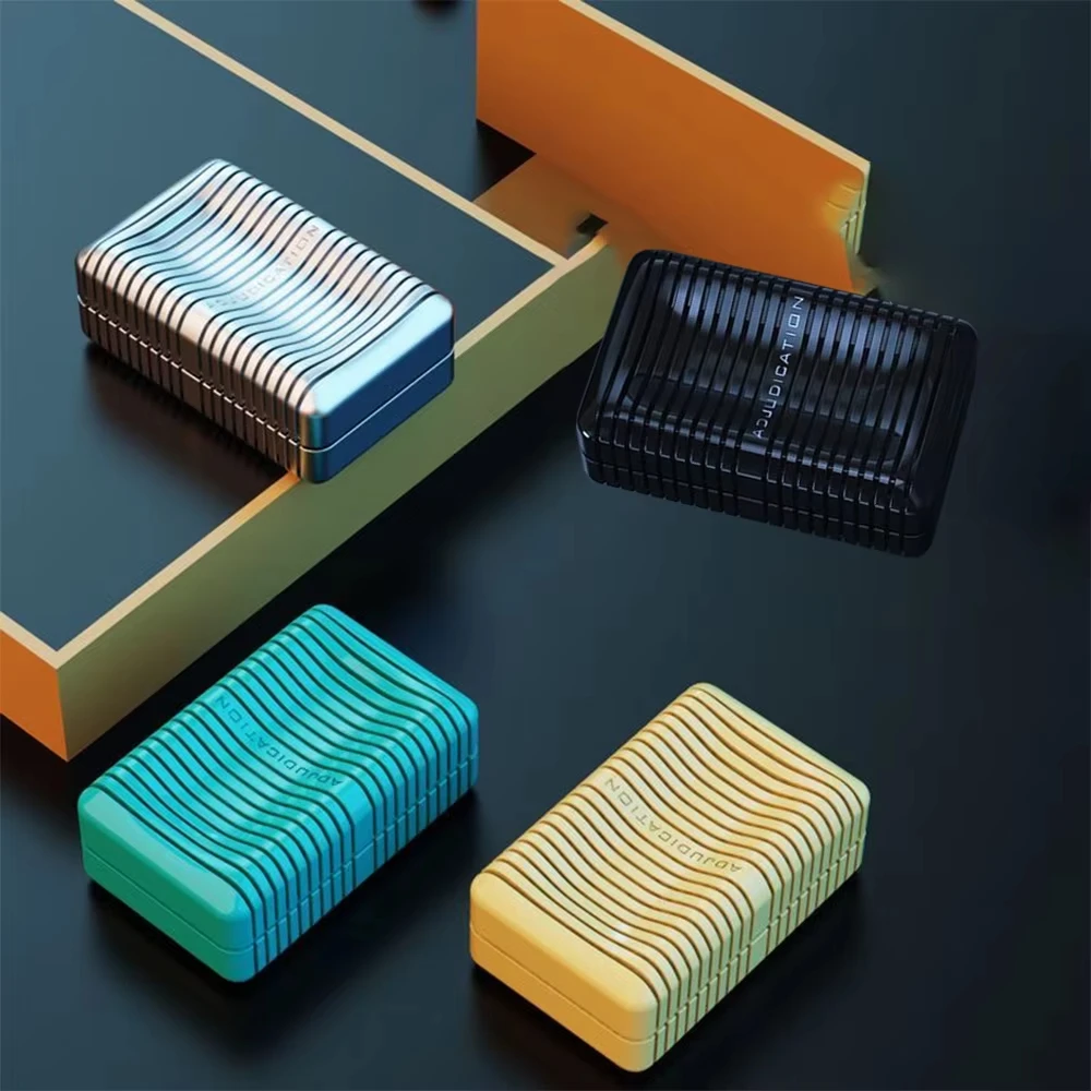 Edc Fidget Slider – savon métallique rotatif, jouet sensoriel Anti-pression, jouet de Table focal Tdah avec curseur magnétique souple