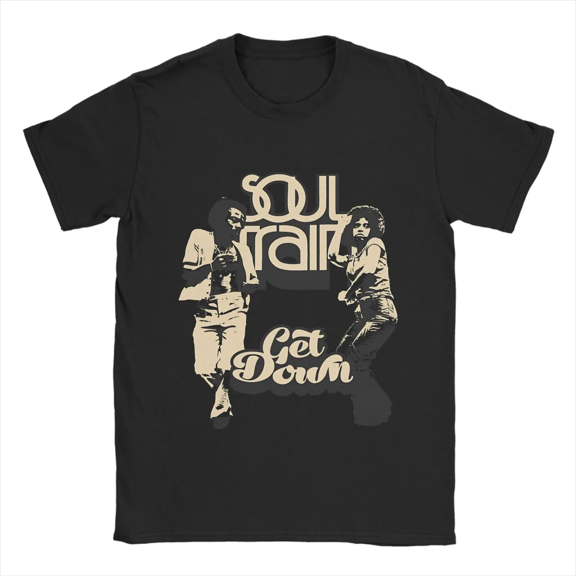 Soul Train Poster Lustiges Grafik-T-Shirt aus 100 % Baumwolle Soul Train Tees Tops für Männer – Detail 4