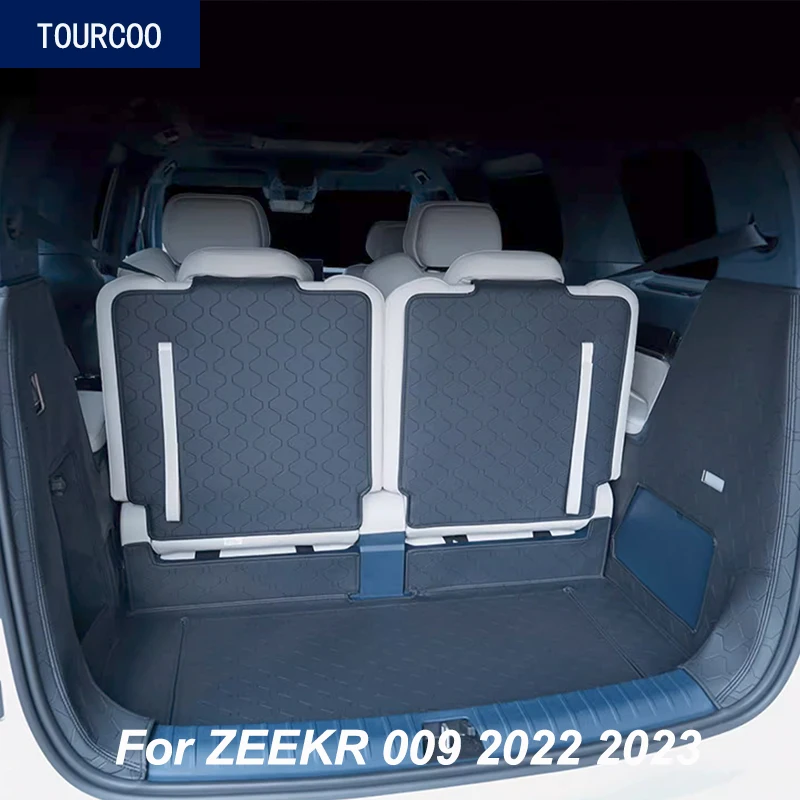 

For ZEEKR 009 2022 2023 Third Row Seat Back In The Trunk Leather Protective Pad Interior Accessories