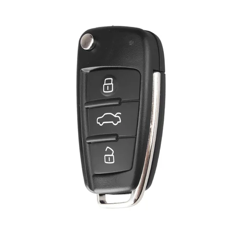 KEYYOU для Audi TT Q3 A8 A6 c5 c6 A4 b6 b7 A3 складной корпус ключа автомобиля 3 кнопки HU66 пустой авто чехол