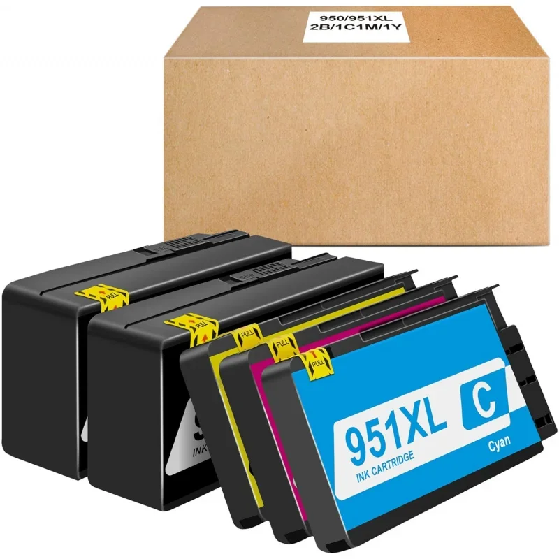 950XL and 951XL Ink Cartridges Combo Replacement Work OfficeJet Pro 8100 8110 8600 Printer