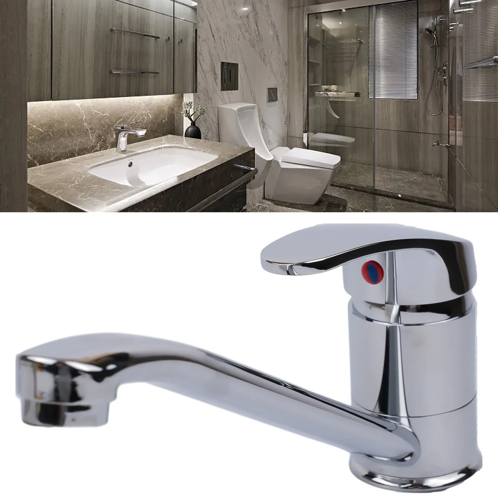 

Tap Kitchen Faucet Part Basin Hot Cold Water Sink Swivel Faucet Water Nozzles Zinc Alloy High Quality Hot Sale