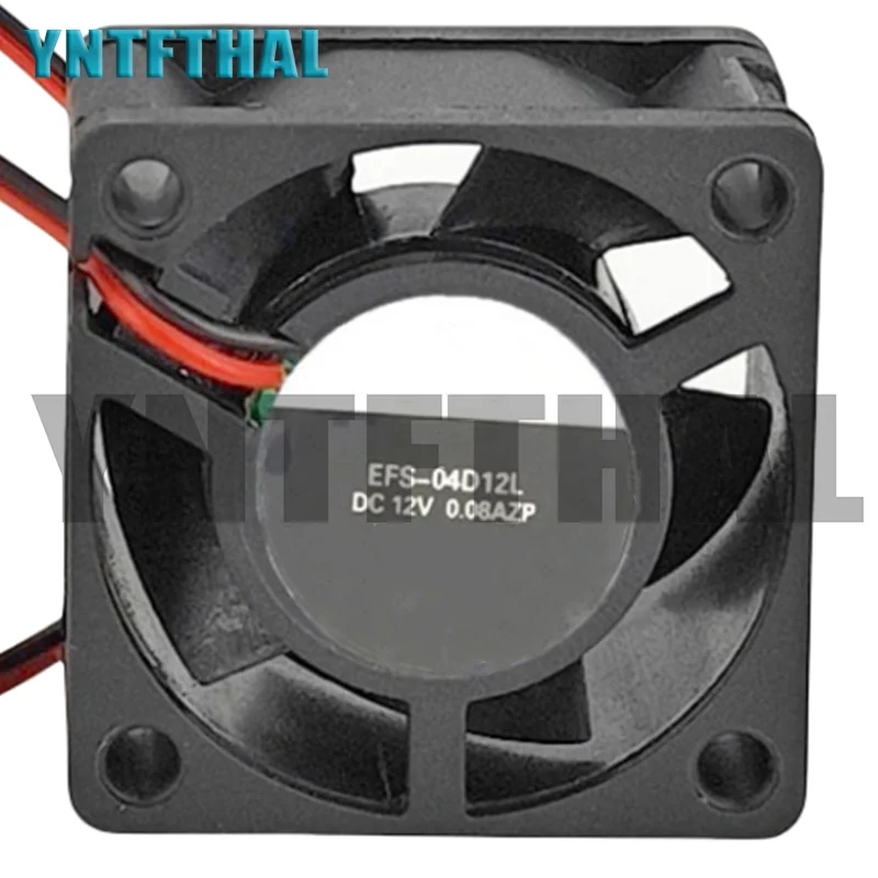 Cooling Fan EFS-04D12L 40*40*20MM Two Lines  12V 0.08A 4CM*2CM