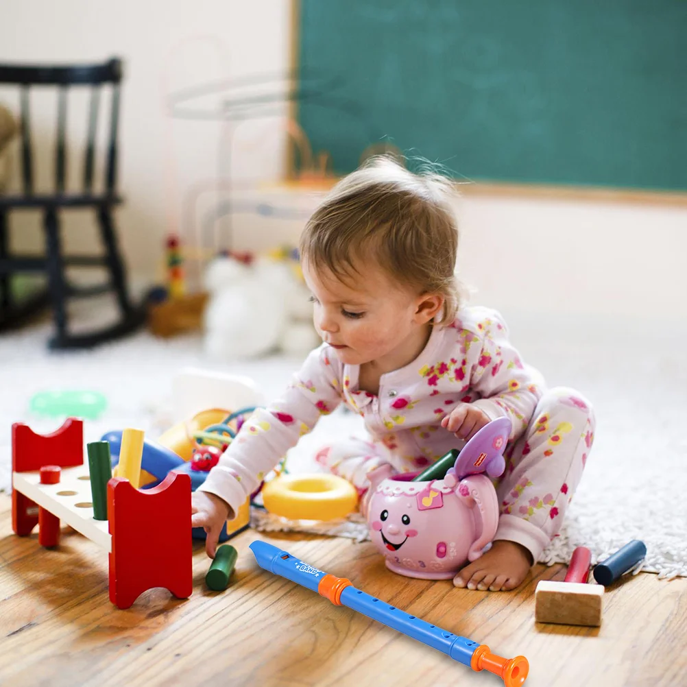 子供のためのプラスチック製のフルート,管楽器のおもちゃ,音楽トレーニングツール,教育玩具,風