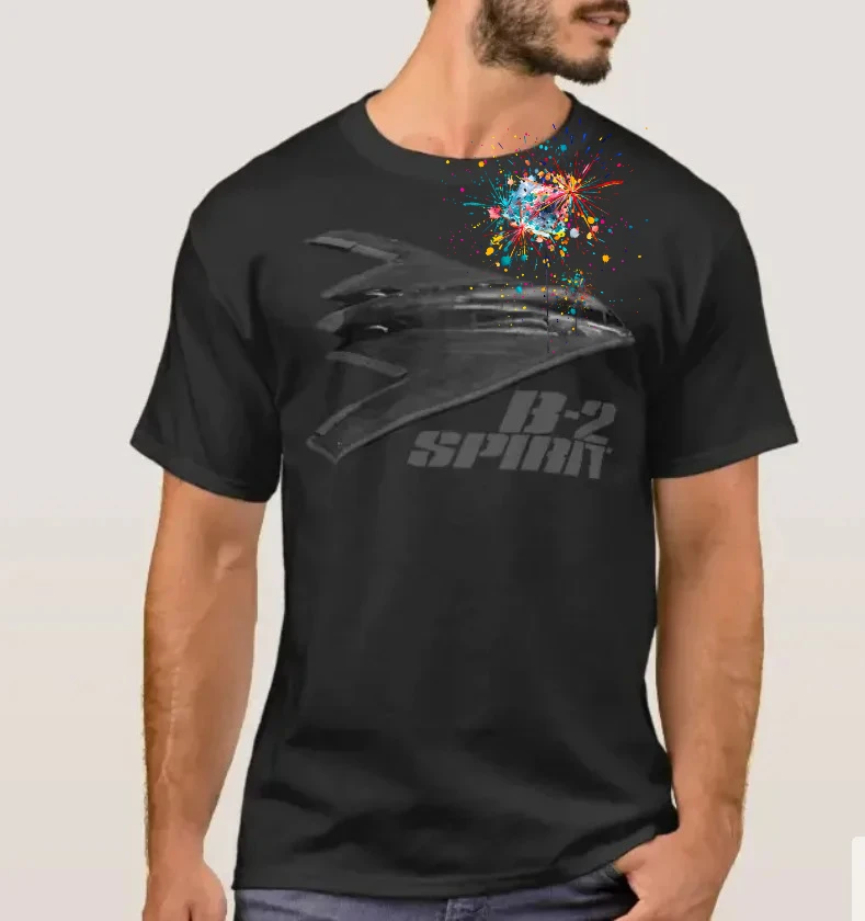 USAF Strategic Bomber B-2 Spirit Stealth Bomber T-Shirt 100% Cotton O-Neck Summer Short Sleeve Casual Mens T-shirt Size S-3XL