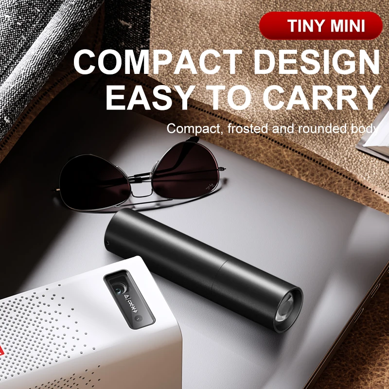 مصباح يدوي صغير USB قابل لإعادة الشحن سبائك الألومنيوم مصباح يدوي فائق السطوع LED حبة قابل للتعديل التركيز مصباح يدوي محمول طويل المدى #6