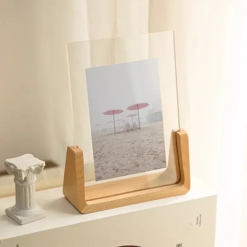 Photo Wooden Picture Frame For Walls Hanging 10X15 A6 Vintage Photo Frame Stand For Pictures Photo Decor Commemorative Gift