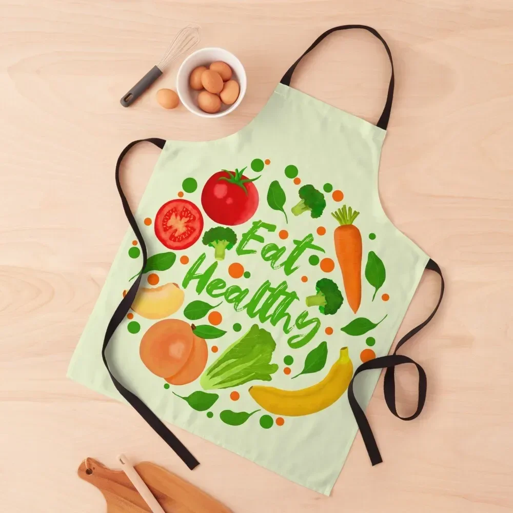 Eat Healthy Apron Utensils For Kitchen Women Kitchen Christmas gift for women halloween Apron