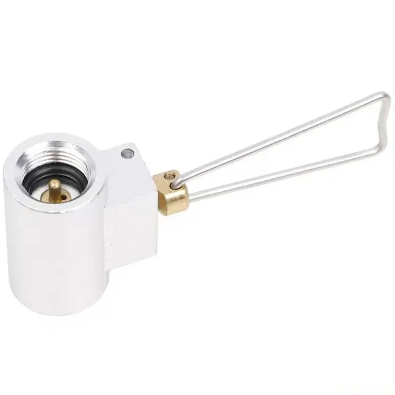 U2JB Metal Gas Canister Converter Adapter Suitable for Outdoor Stove Small Refueling Tool Camping Cookware Accessory