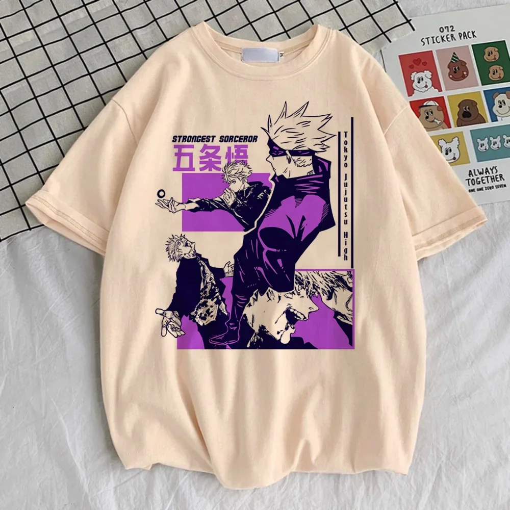 

Jujutsu Kaisen Men Tshirt Teen Pastel Psychedelic University Anime Tshirt Y2k Hip Hop Streetwear Punk 80s Digital