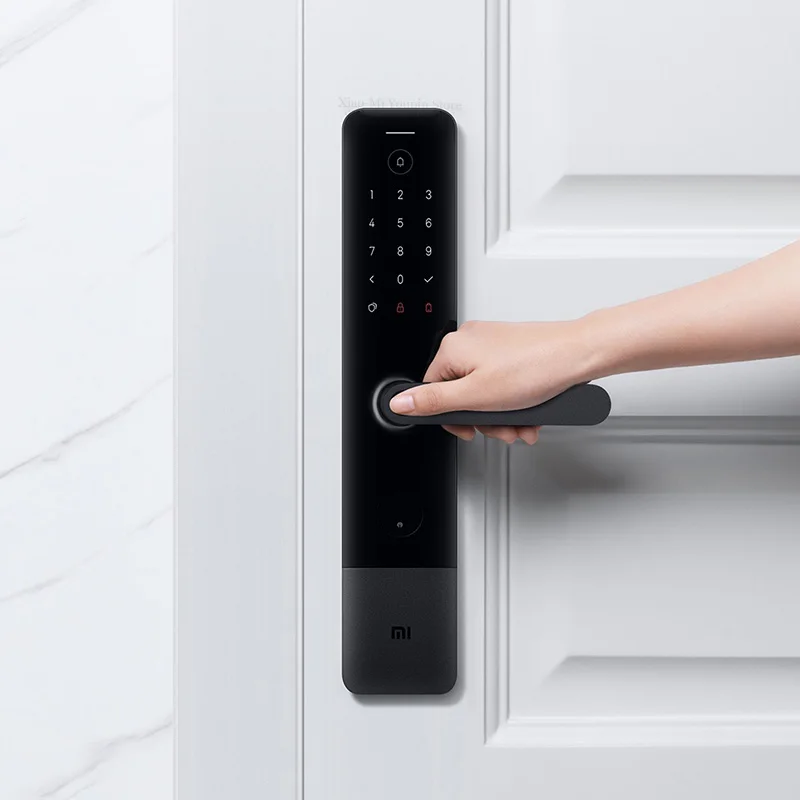 New Xiaomi Mijia Smart Door Lock E Fingerprint Password Bluetooth Unlock Detect Alarm Work Mi Home App Control with Doorbell