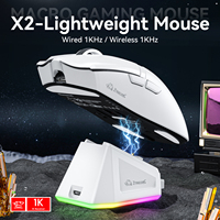 X2 Gaming Mouse RGB Magnetic Charger Wireless,24000DPI,1K Return Bluetooth Tri-Mode Connection,PAW3311 Macro Game Mouse