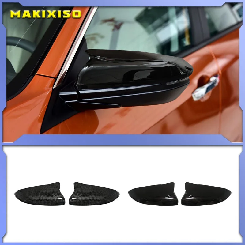 

Left Right Side Rearview Mirror Cap Cover for Honda Civic 10th 2016 2017 2018 2019 2020 2021 Accessories Black Replacement