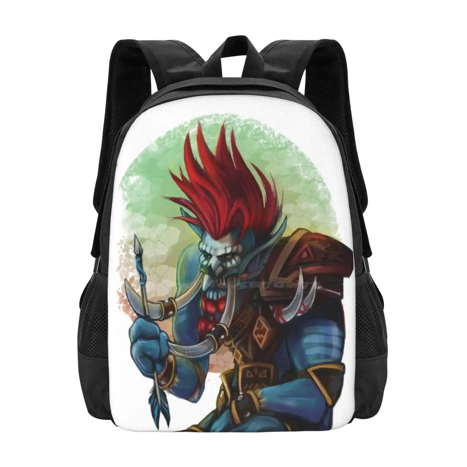 War Chief Hot Sale Schoolbag Backpack Fashion Bags Wow Troll World Of Voljin