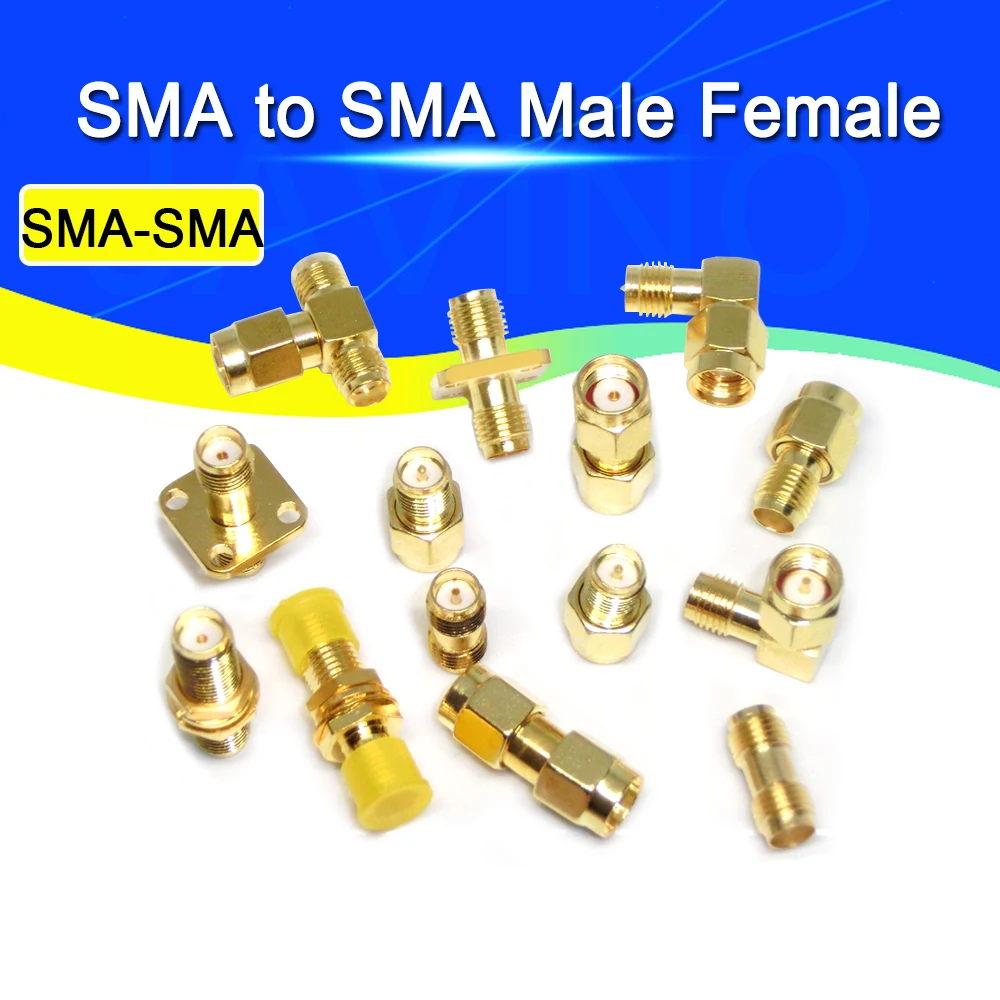 SMA a SMA macho hembra RP SMA a SMA macho conector RPSMA adaptador RF adaptador SMA-J SMA-K