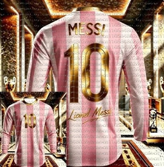Messi No.10 Commemorative Edition Football Long Sleeved Sportswear Argentina Men's Football Training Top Parent-child Outfit