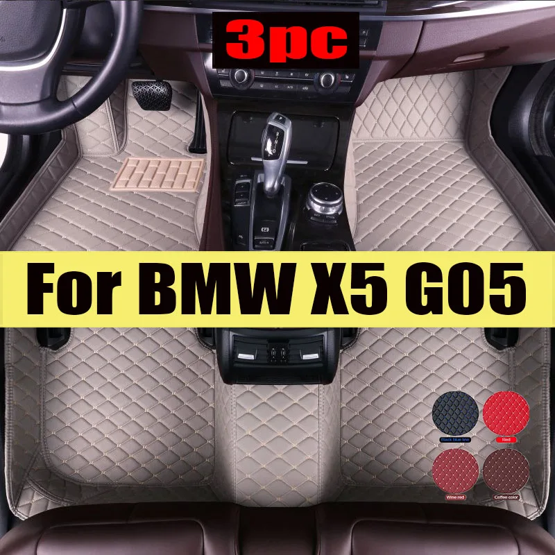 

Car Floor Mats For BMW X5 G05 2019~2022 Carpet Leather Mat Floor Luxury Durable Rug Auto Interior Parts Car Accessires