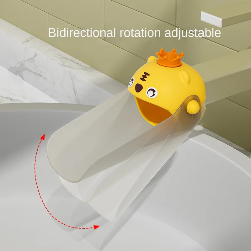 Przedłużacz do kranu dzieci do mycia rąk boga kreskówka tygrys silikonowe przedłużanie ust zapobiegające rozpryskiwaniu wysięgnika