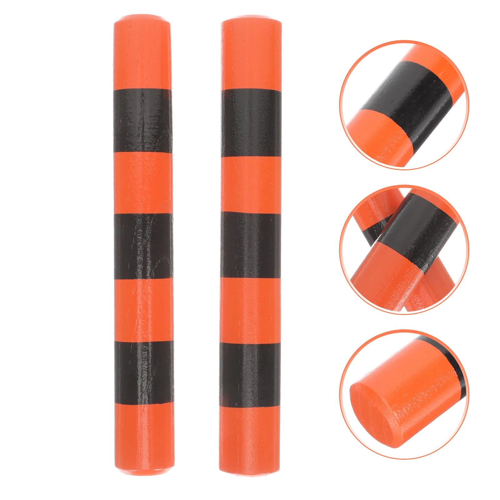 

2 Pcs Rhythm Stick Stripe Sound Children Music Toy Kids Percussion Instruments Musical Wood Classroom Sticks