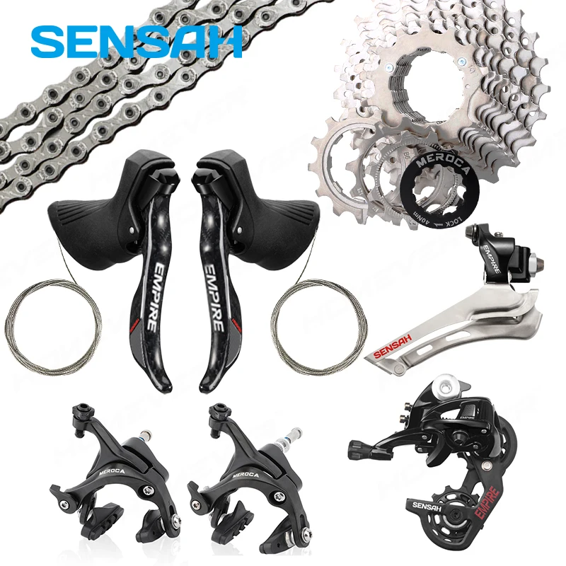 SENSAH 1X11/2X11 Road Groupset Bike R/L Shifter + R/F Derailleurs + Cassette/Chains/Brake Bicycle Derailleurs Brake Speed Set