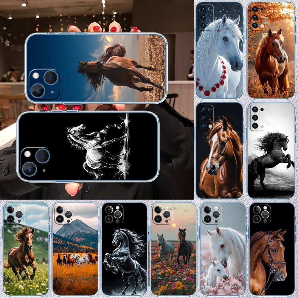 Прозрачный чехол для телефона II23 Fine Horse для Motorola Moto G40 G04 G05 One Ace Action Fusion + Plus Hyper Macro Vision Zoom