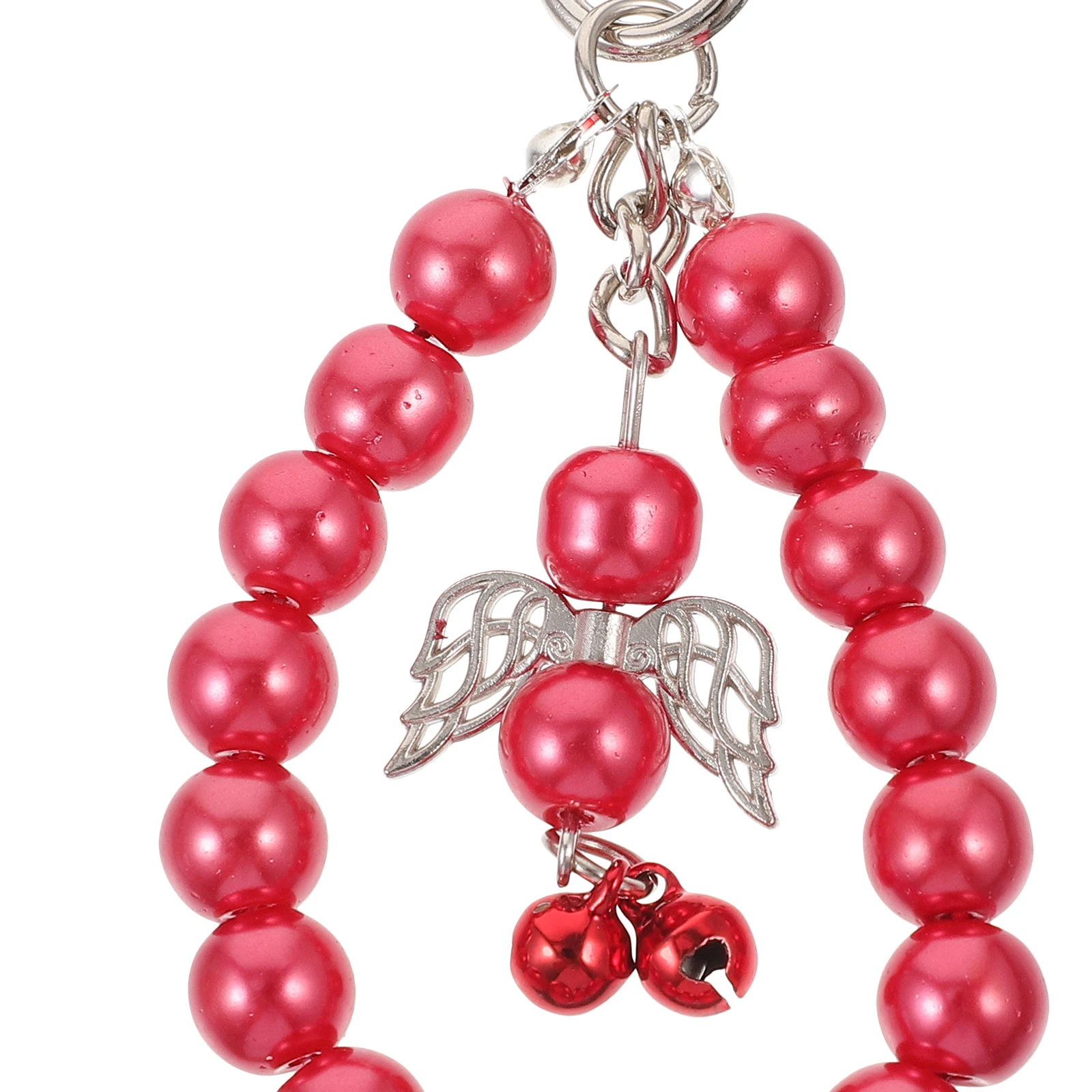 

6pcs Ornaments Bell Pendant Red Plastic Vintage Hanging Tree Xmas Hanging Ornaments Party Decorations Reusable