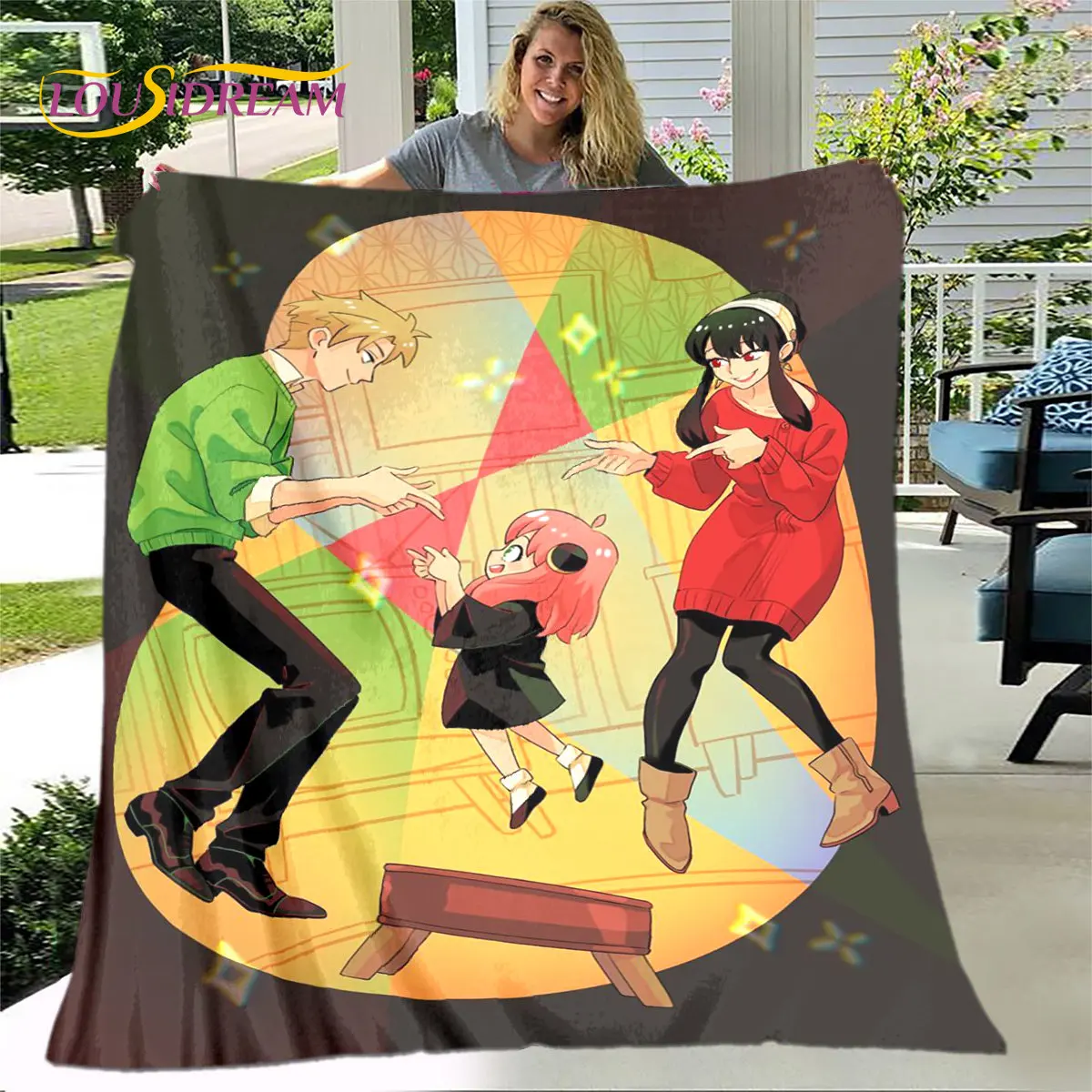 SPY×FAMILY Anime Cartoon Soft Plush Blanket,Flannel Blanket Throw Blanket for Living Room Bedroom Bed Sofa Picnic Cover Kids