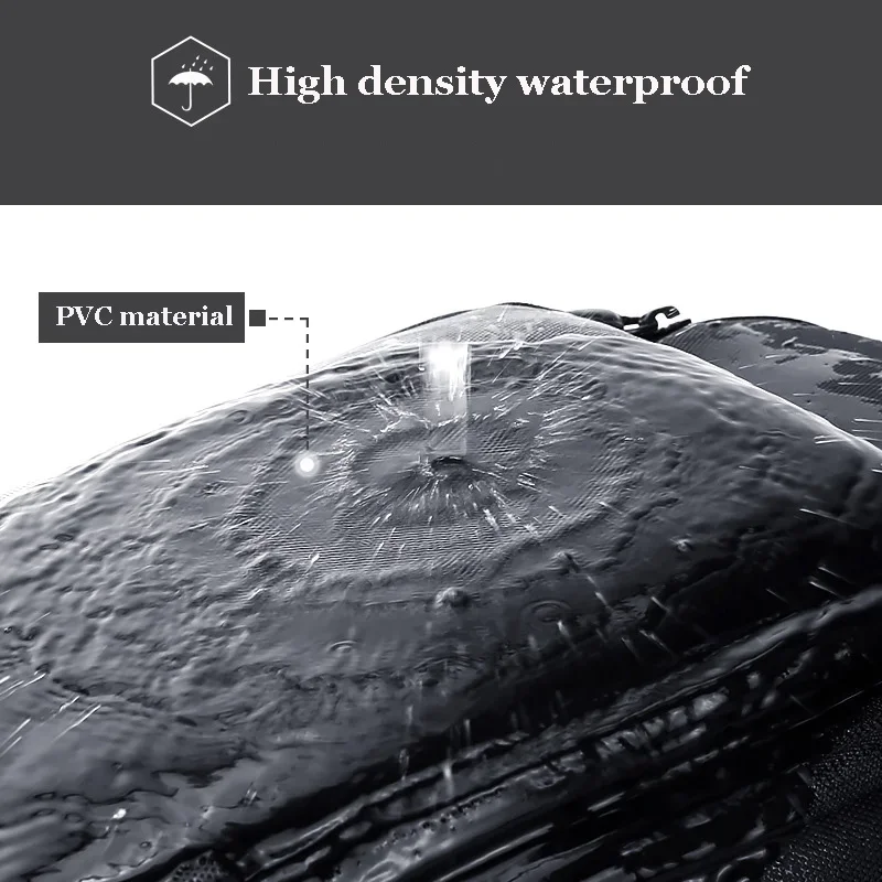 Bolso cruzado para hombre con carga USB, bandolera deportiva de alta calidad, impermeable, para viaje corto, mochila para el pecho