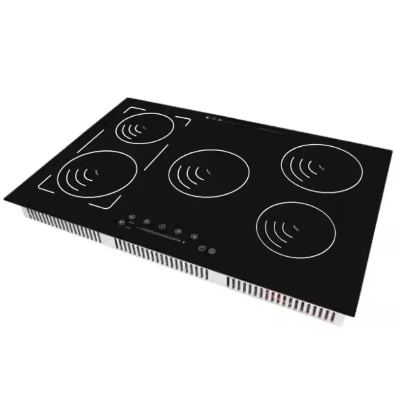 High Efficiency Five Burner 9kW Induction Cooker Five Cooking Area Induction Cooker