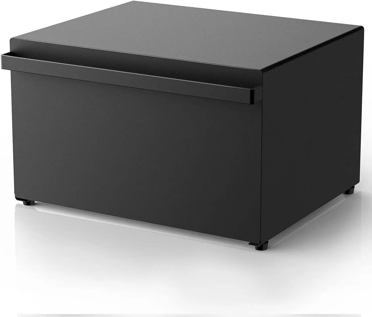 

Bread Box, Kitchen Counter Container with Holders Large Capacity Food Container Farmhouse Bread Box, Black