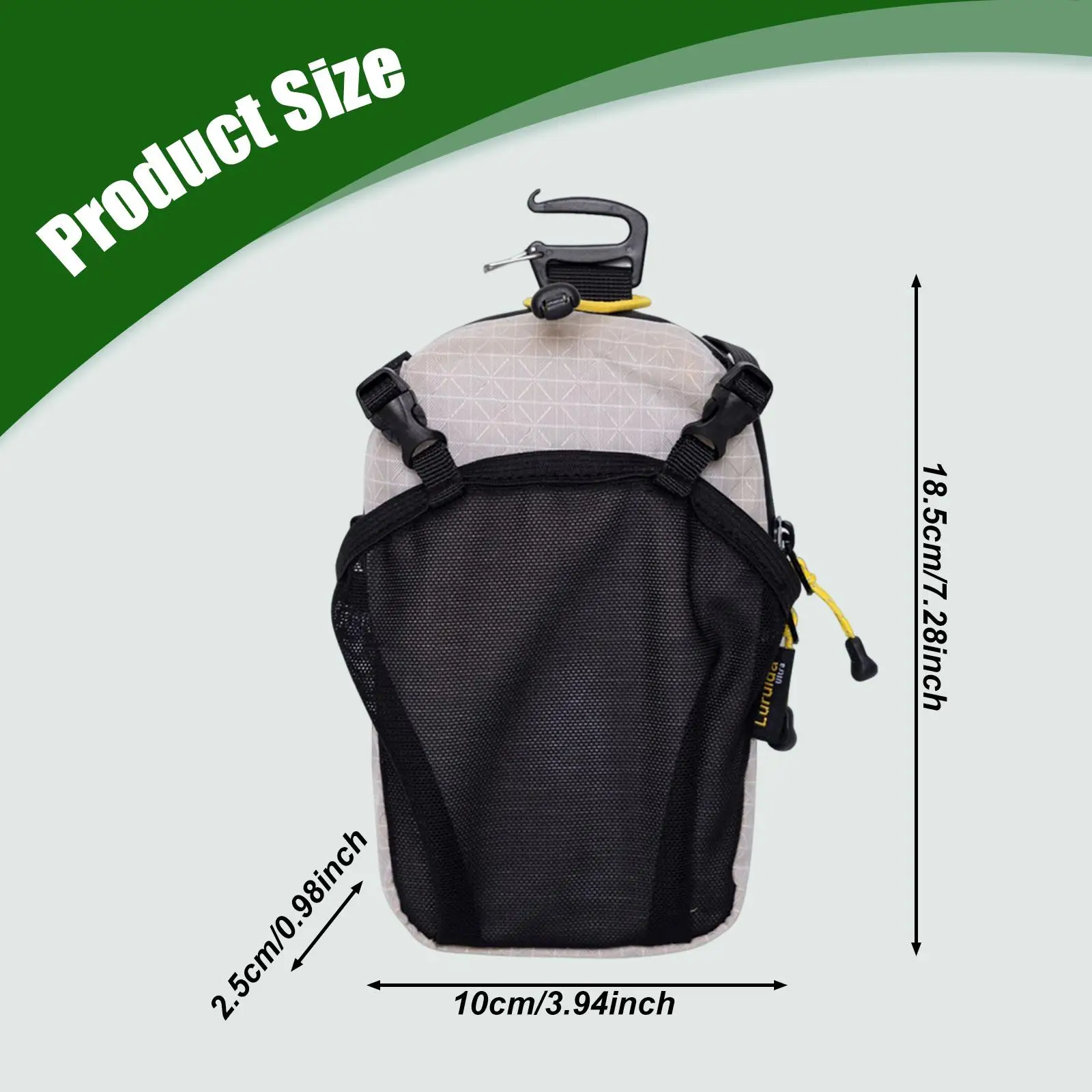 Outdoor Phone Pouch with Hanging Hook Compact Versatile Portable Water Bottle Holder Phone Holder Organizer for Camping Trekking