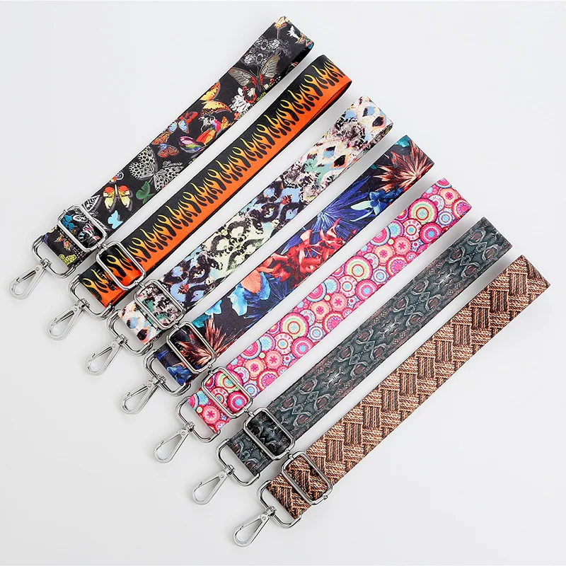 Adjustable Shoulder Strap for Handbag Woman Bag Belt Colorful Ethnic Style Crossbody Strap Travel Accessories