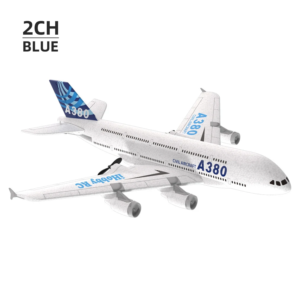 A380 2CH 3CH RC Airplane Airbus EPP Foam Aircraft Toy 2.4G Glide Fixed Wing RTF Plane Outdoor Toys Drone Children Birthday Gifts image 3