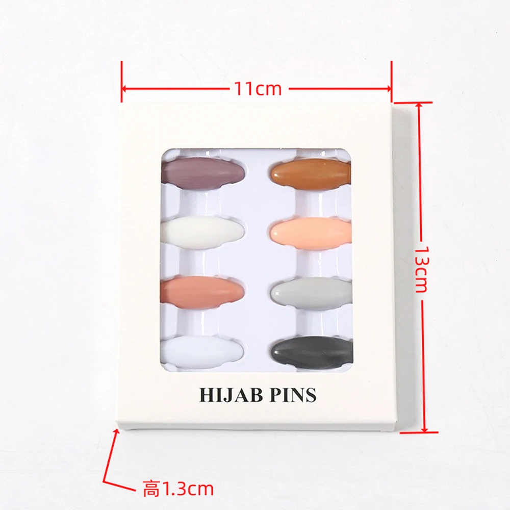 Hijab plástico vintage pinos para cachecol, pinos, broche de segurança, xales, turbante, lenço acessórios, moda muçulmana, 8pcs por pacote